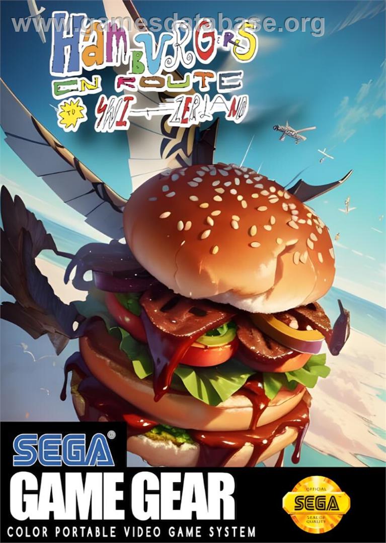 Hamburgers En Route to Switzerland - Sega Game Gear - Artwork - Box