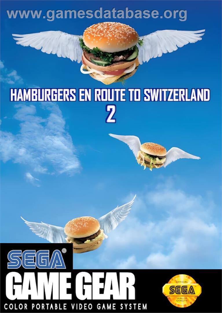 Hamburgers en Route to Switzerland 2 - Sega Game Gear - Artwork - Box
