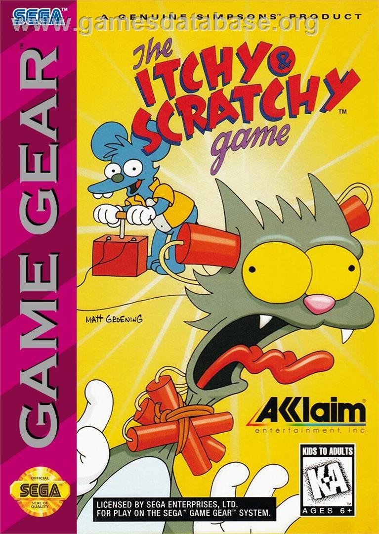 Itchy And Scratchy Game, The - Sega Game Gear - Artwork - Box