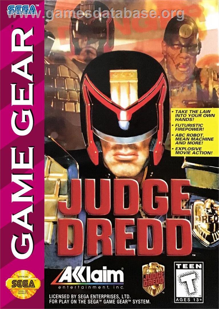 Judge Dredd - Sega Game Gear - Artwork - Box