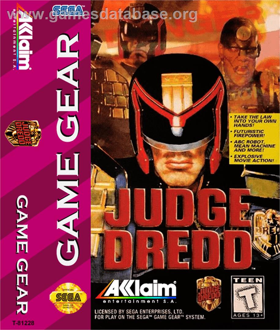 Judge Dredd - Sega Game Gear - Artwork - Box