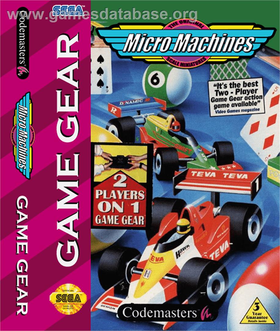 Micro Machines - Sega Game Gear - Artwork - Box