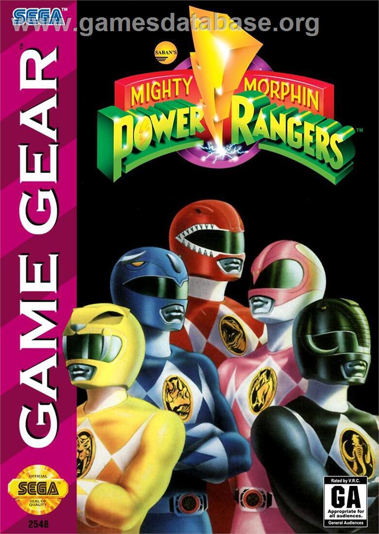 Mighty Morphin Power Rangers - Sega Game Gear - Artwork - Box