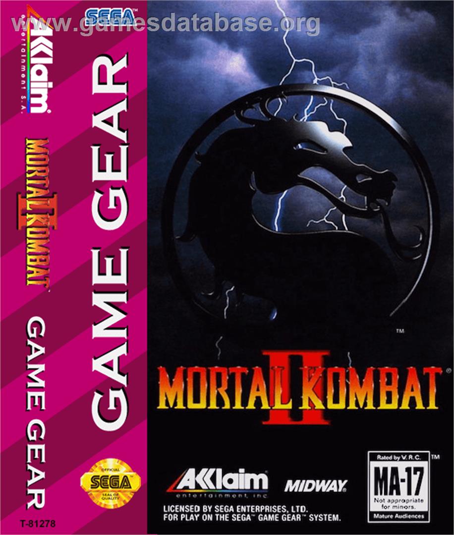 Mortal Kombat II - Sega Game Gear - Artwork - Box