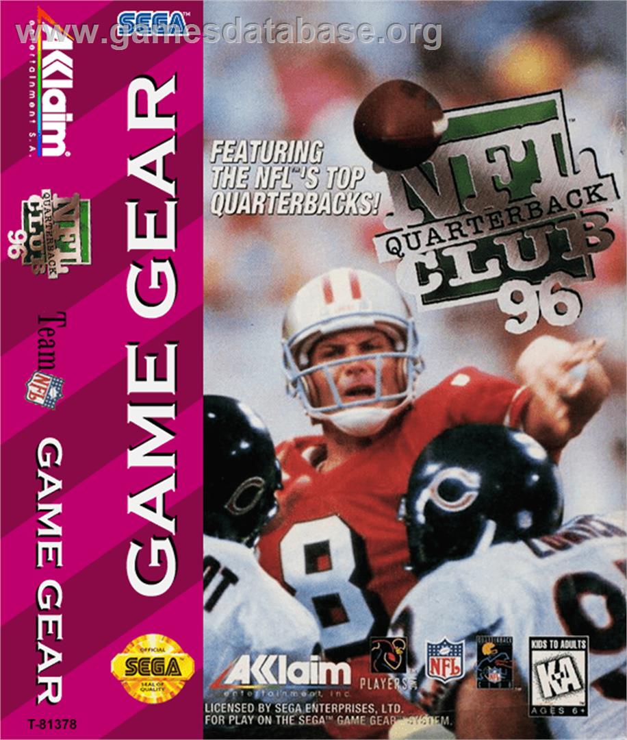 NFL Quarterback Club '96 - Sega Game Gear - Artwork - Box