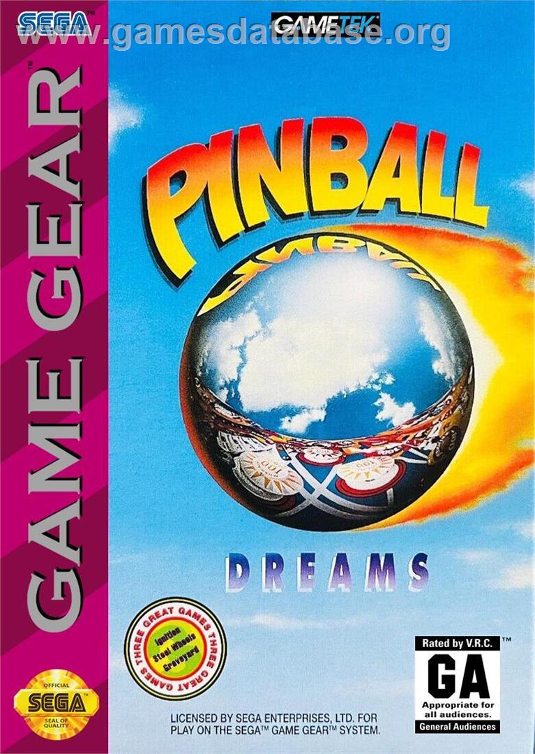 Pinball Dreams - Sega Game Gear - Artwork - Box