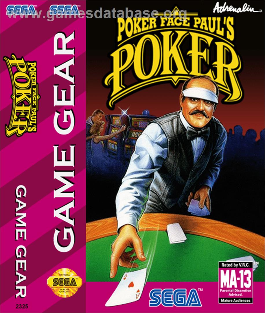 Poker Face Paul's Poker - Sega Game Gear - Artwork - Box