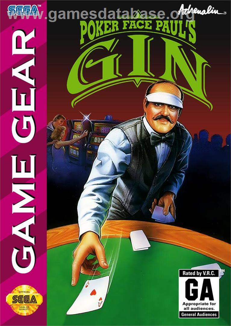 Poker Faced Paul's Gin - Sega Game Gear - Artwork - Box