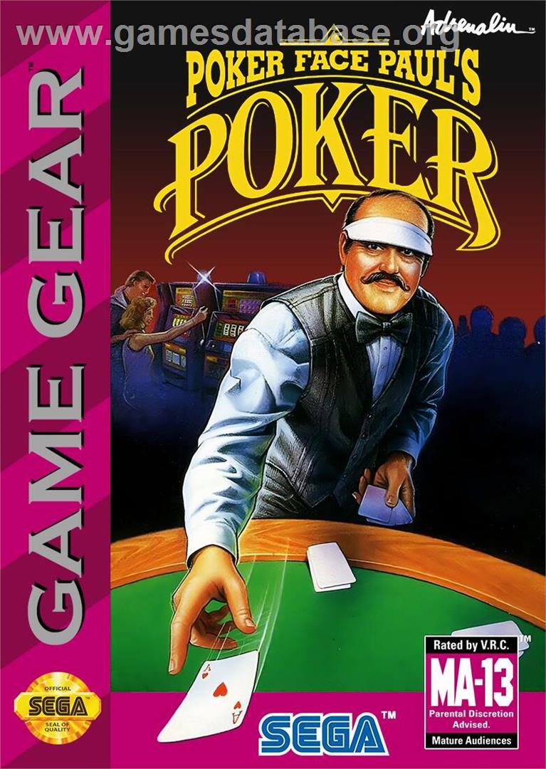 Poker Faced Paul's Poker - Sega Game Gear - Artwork - Box