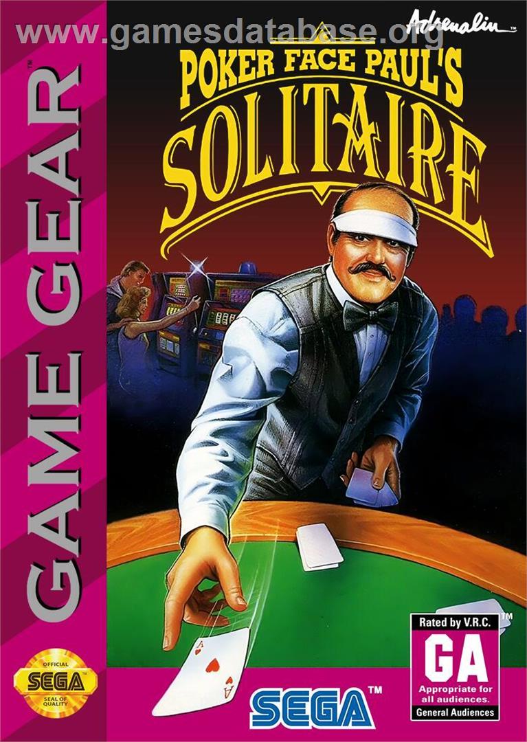 Poker Faced Paul's Solitaire - Sega Game Gear - Artwork - Box