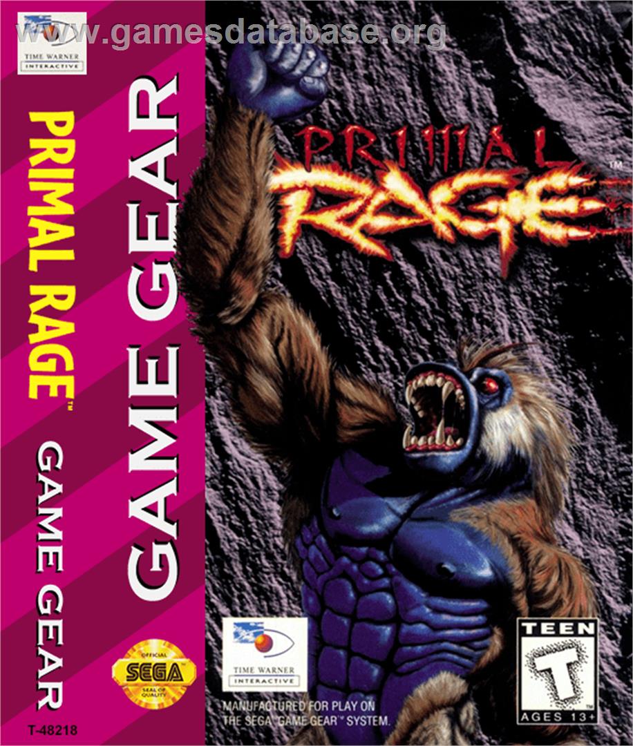 Primal Rage - Sega Game Gear - Artwork - Box