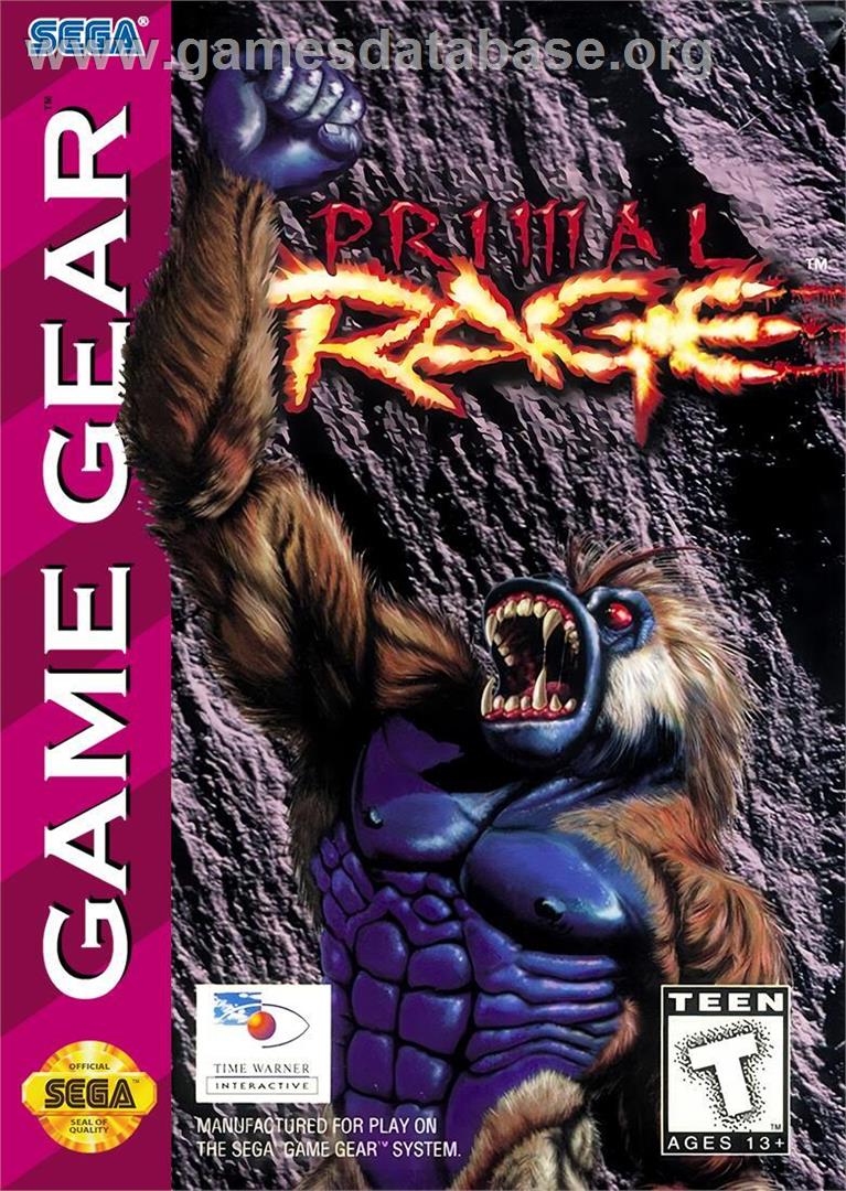 Primal Rage - Sega Game Gear - Artwork - Box