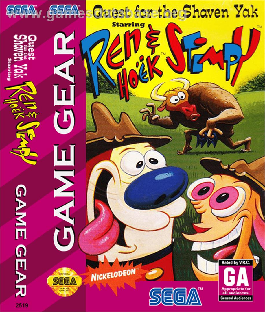 Quest for the Shaven Yak starring Ren Hoëk & Stimpy - Sega Game Gear - Artwork - Box