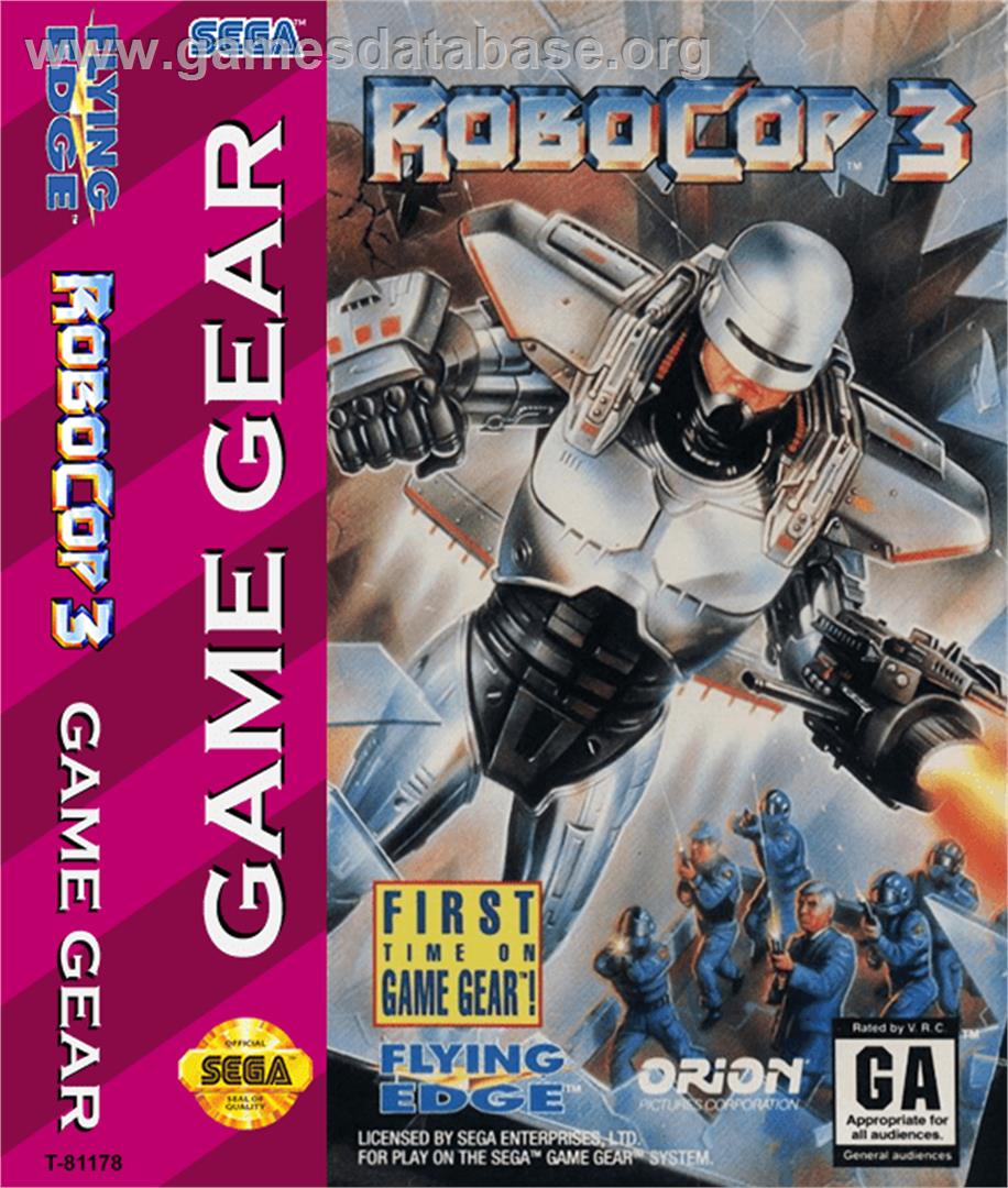 Robocop 3 - Sega Game Gear - Artwork - Box
