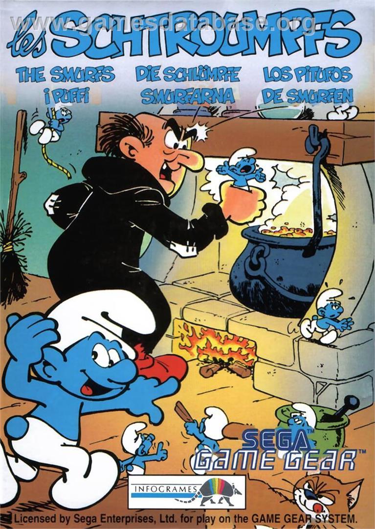 Schtroumpfs, Les - Sega Game Gear - Artwork - Box
