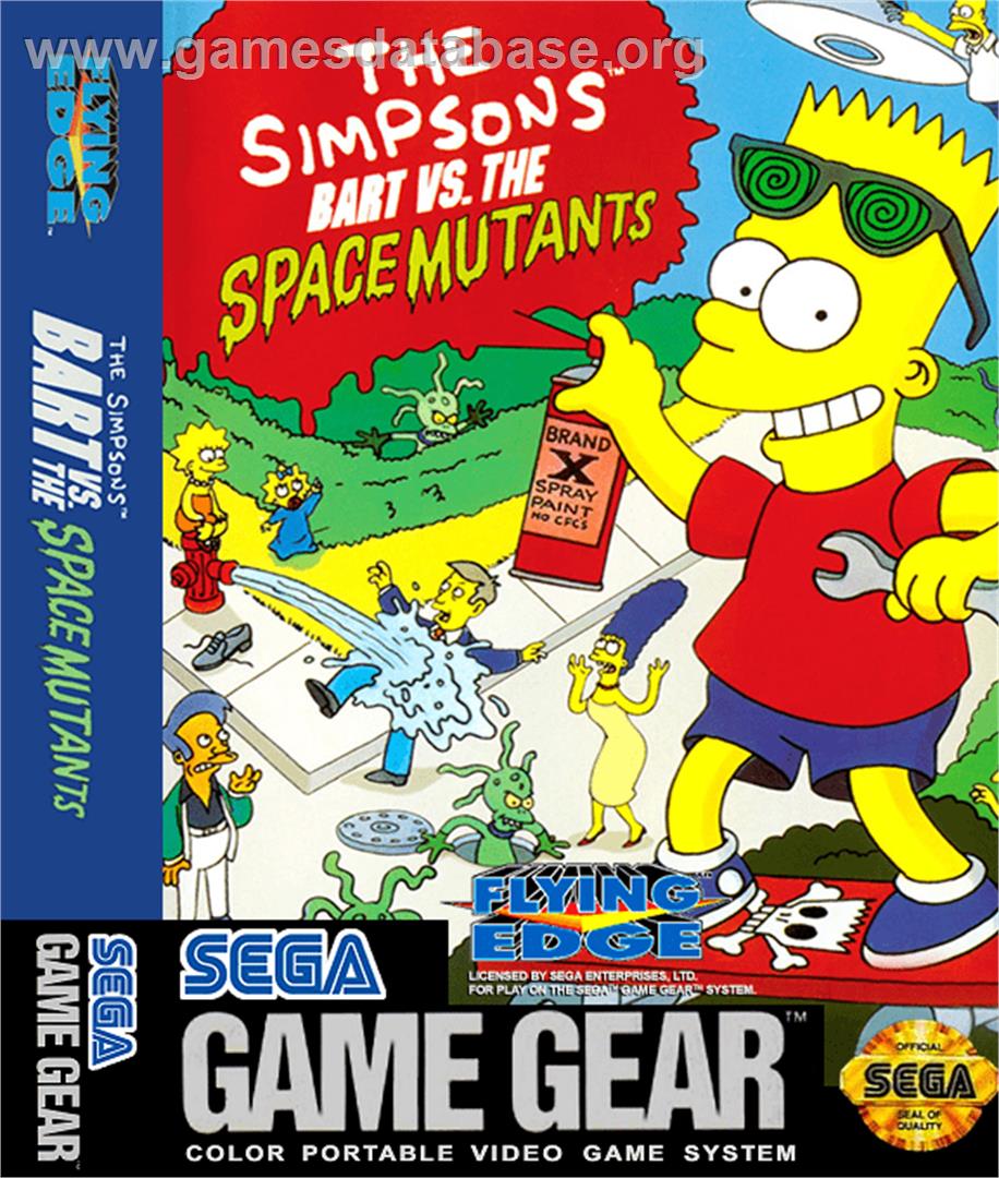 Simpsons: Bart vs. the Space Mutants - Sega Game Gear - Artwork - Box