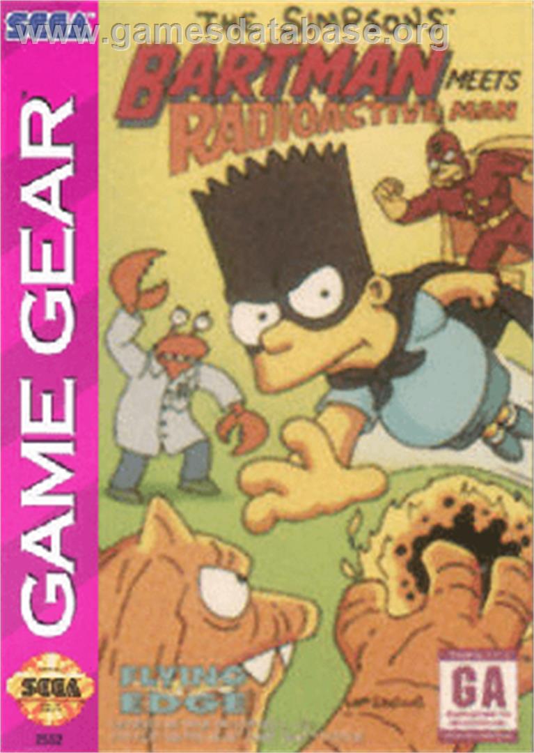Simpsons: Bartman Meets Radioactive Man - Sega Game Gear - Artwork - Box