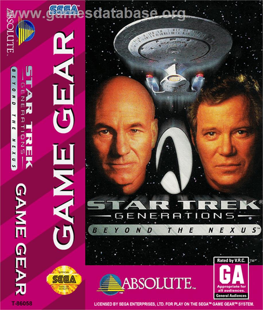 Star Trek Generations - Beyond the Nexus - Sega Game Gear - Artwork - Box