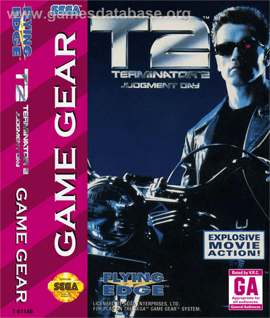 Terminator 2 - Judgment Day - Sega Game Gear - Artwork - Box