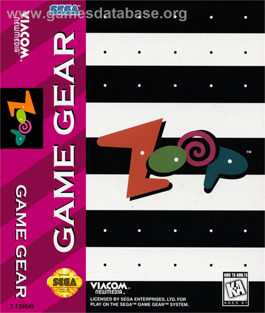 Zoop - Sega Game Gear - Artwork - Box