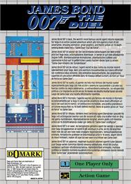 Box back cover for James Bond 007 - The Duel on the Sega Game Gear.