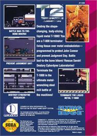 Box back cover for Terminator 2 - Judgment Day on the Sega Game Gear.