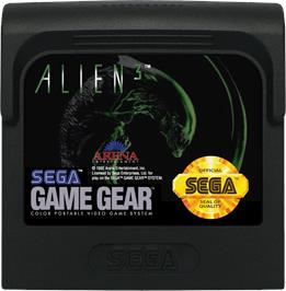 Cartridge artwork for Alien³ on the Sega Game Gear.
