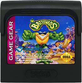 Cartridge artwork for Battletoads on the Sega Game Gear.