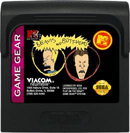Cartridge artwork for Beavis and Butt-head on the Sega Game Gear.