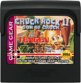Cartridge artwork for Chuck Rock 2: Son of Chuck on the Sega Game Gear.