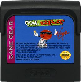 Cartridge artwork for Cool Spot on the Sega Game Gear.