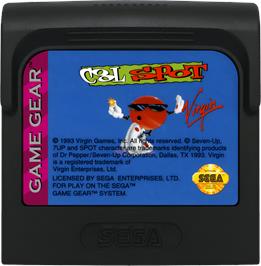 Cartridge artwork for Cool Spot on the Sega Game Gear.