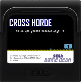 Cartridge artwork for Cross Horde on the Sega Game Gear.