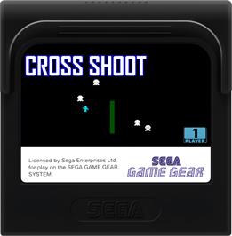 Cartridge artwork for Cross Shoot on the Sega Game Gear.