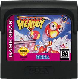 Cartridge artwork for Dynamite Headdy on the Sega Game Gear.