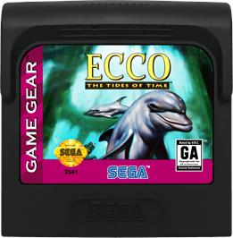 Cartridge artwork for Ecco - The Tides Of Time on the Sega Game Gear.