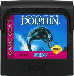 Cartridge artwork for Ecco the Dolphin on the Sega Game Gear.