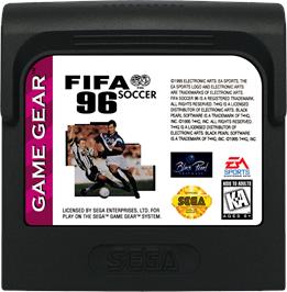 Cartridge artwork for FIFA 96 on the Sega Game Gear.