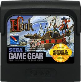 Cartridge artwork for Hook on the Sega Game Gear.