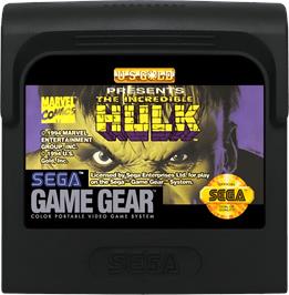 Cartridge artwork for Incredible Hulk, The on the Sega Game Gear.