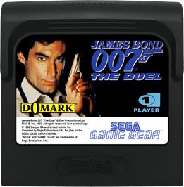 Cartridge artwork for James Bond 007 - The Duel on the Sega Game Gear.