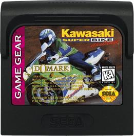 Cartridge artwork for Kawasaki Superbike Challenge on the Sega Game Gear.