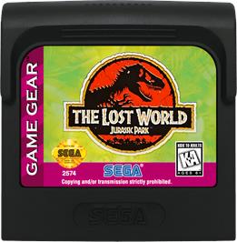 Cartridge artwork for Lost World - Jurassic Park, The on the Sega Game Gear.