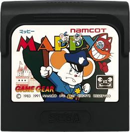 Cartridge artwork for Mappy on the Sega Game Gear.