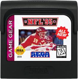 Cartridge artwork for NFL '95 on the Sega Game Gear.