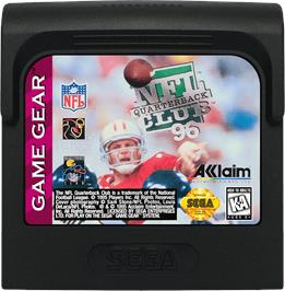 Cartridge artwork for NFL Quarterback Club '96 on the Sega Game Gear.