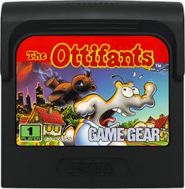 Cartridge artwork for Ottifants, The on the Sega Game Gear.