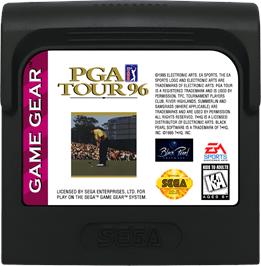 Cartridge artwork for Pga Tour 96 on the Sega Game Gear.
