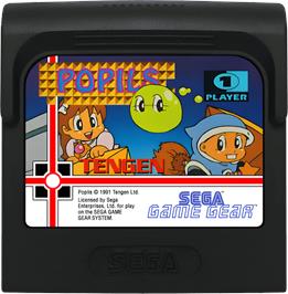Cartridge artwork for Popils - The Blockbusting Challenge on the Sega Game Gear.