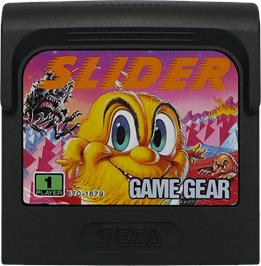 Cartridge artwork for Skweek on the Sega Game Gear.